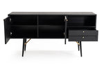Billy Modern Black Oak & Gold Buffet by VIG Furniture - View 2