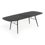Billy Modern Black Oak & Gold Extendable Dining Table by VIG Furniture - View 13