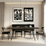 Billy Modern Black Oak & Gold Extendable Dining Table by VIG Furniture - View 14
