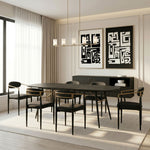 Billy Modern Black Oak & Gold Extendable Dining Table by VIG Furniture - View 15