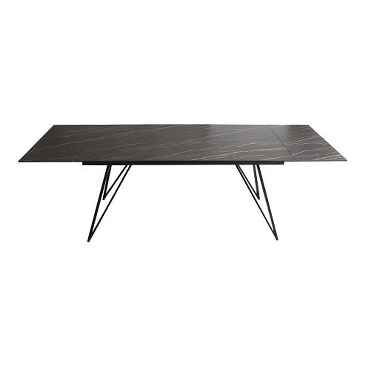Bobby - Modern Black Ceramic Extendable Dining Table by VIG Furniture - View 1