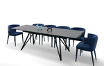Bobby - Modern Black Ceramic Extendable Dining Table by VIG Furniture - View 4