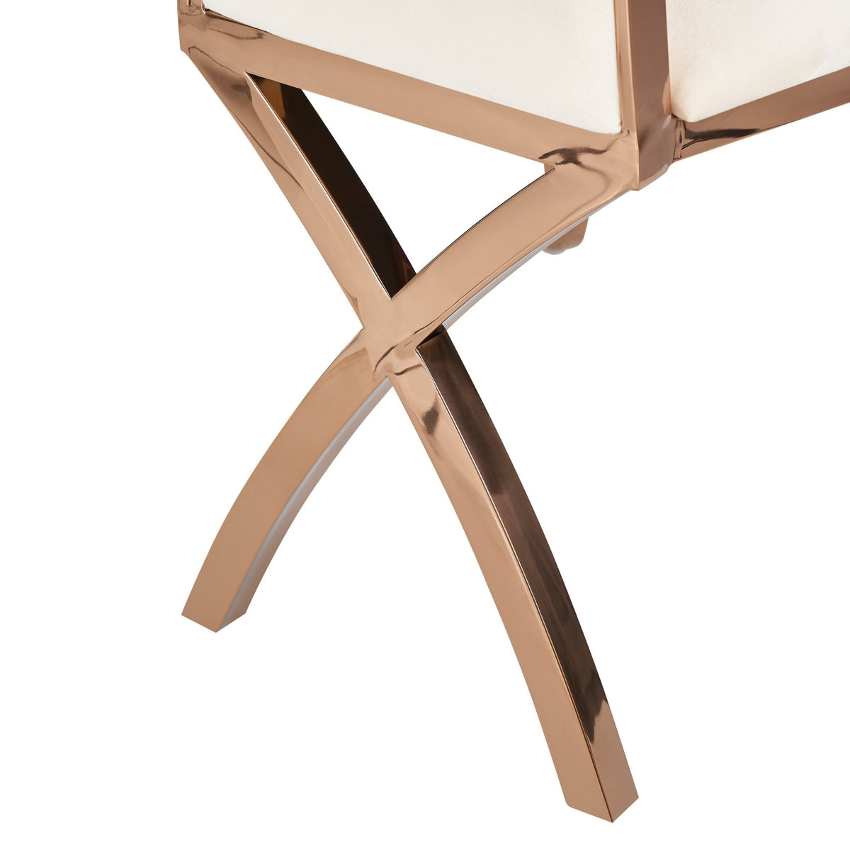 Bonnie - Beige Velvet & Rose Gold Dining Chair (Set of 2) by VIG Furniture - View 13