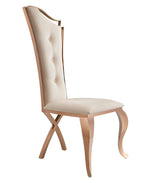 Bonnie - Beige Velvet & Rose Gold Dining Chair (Set of 2) by VIG Furniture - View 8