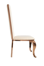 Bonnie - Beige Velvet & Rose Gold Dining Chair (Set of 2) by VIG Furniture - View 2