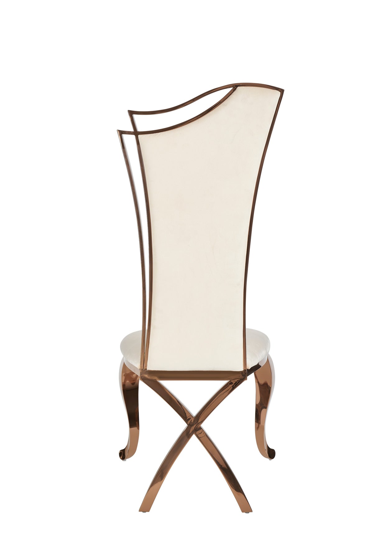 Bonnie - Beige Velvet & Rose Gold Dining Chair (Set of 2) by VIG Furniture - View 4