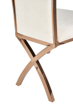 Bonnie - Beige Velvet & Rose Gold Dining Chair (Set of 2) by VIG Furniture - View 6