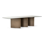 Bounty - Modern White Ceramic + Antique Brass Dining Table by VIG Furniture - View 8