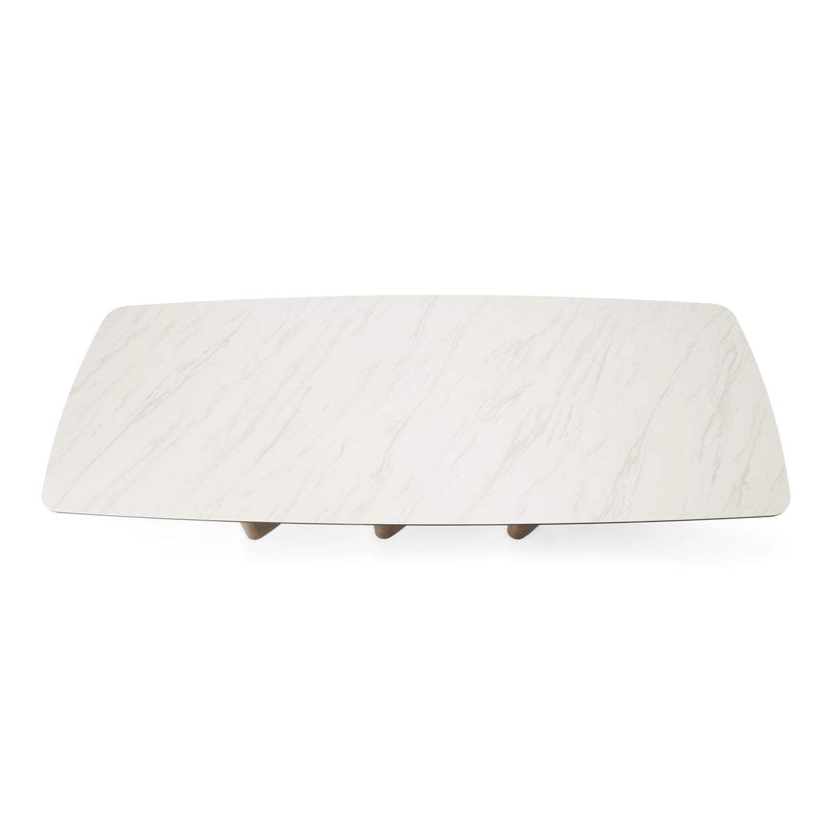 Bounty - Modern White Ceramic + Antique Brass Dining Table by VIG Furniture - View 4