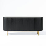 Bowie - Mid-Century Modern Black Oak + Brass Buffet by VIG Furniture - View 1