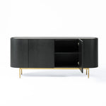 Bowie - Mid-Century Modern Black Oak + Brass Buffet by VIG Furniture - View 10