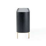 Bowie - Mid-Century Modern Black Oak + Brass Buffet by VIG Furniture - View 7