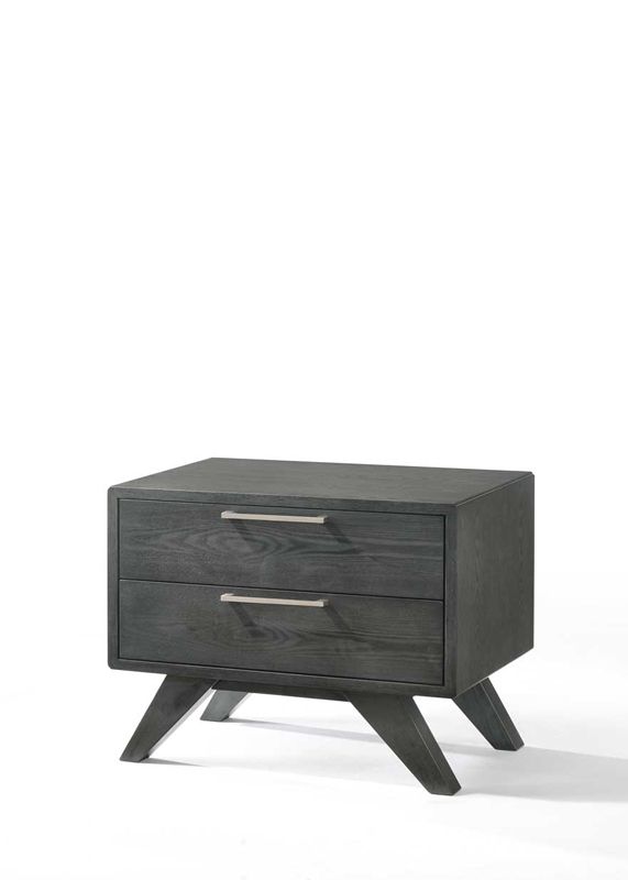 Eastern King Soria Modern Grey Wash Bedroom Set