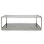 Braxton - Contemporary Clear Wave Glass Coffee Table by VIG Furniture - View 1