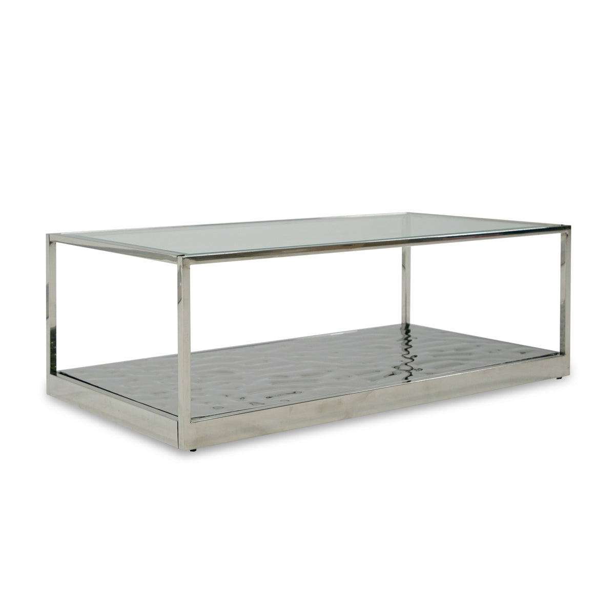 Braxton - Contemporary Clear Wave Glass Coffee Table by VIG Furniture - View 4