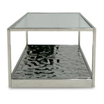 Braxton - Contemporary Clear Wave Glass Coffee Table by VIG Furniture - View 5