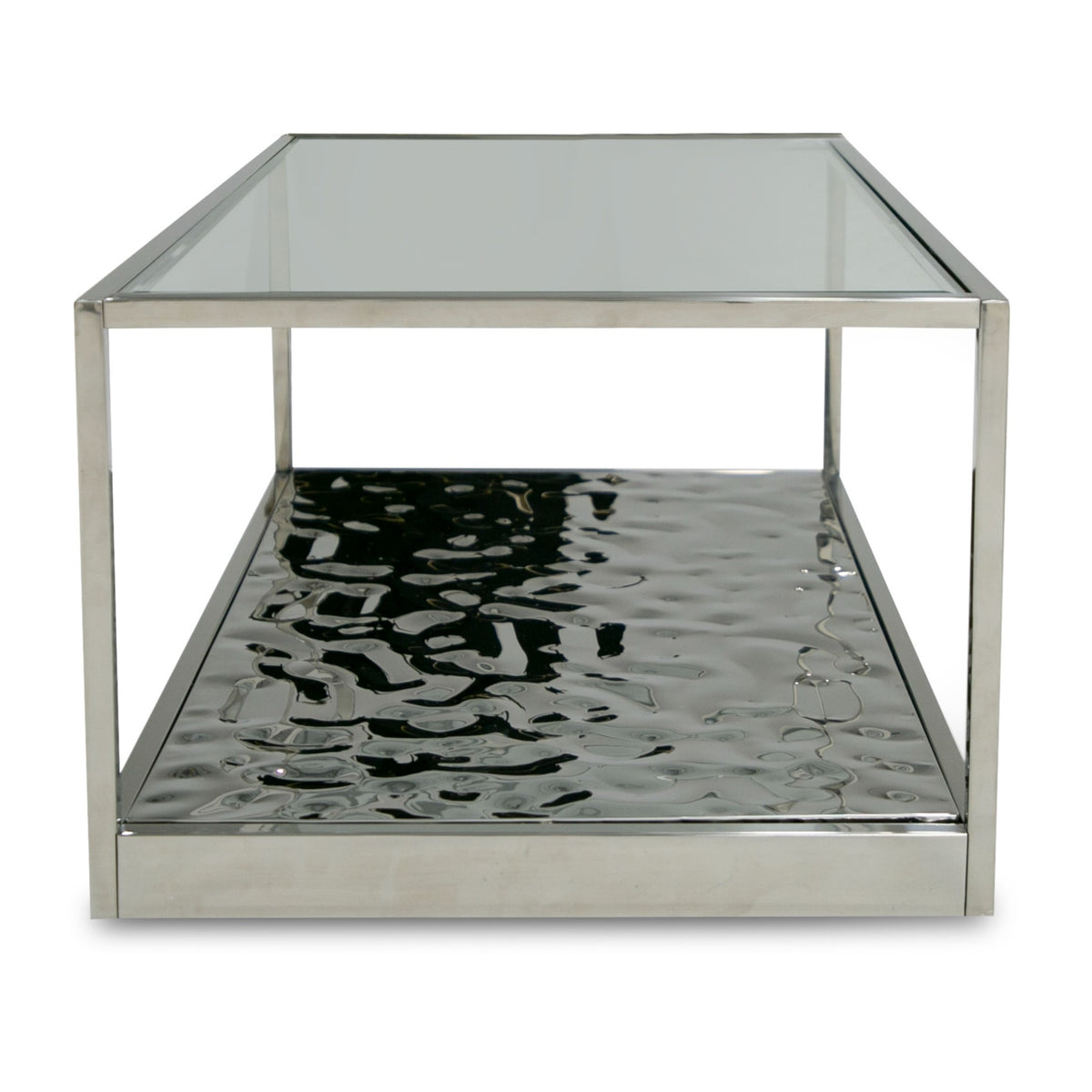 Braxton - Contemporary Clear Wave Glass Coffee Table by VIG Furniture - View 5