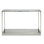 Braxton - Contemporary Clear Wave Glass Console Table by VIG Furniture - View 1