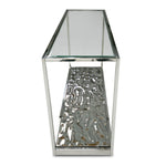 Braxton - Contemporary Clear Wave Glass Console Table by VIG Furniture - View 3