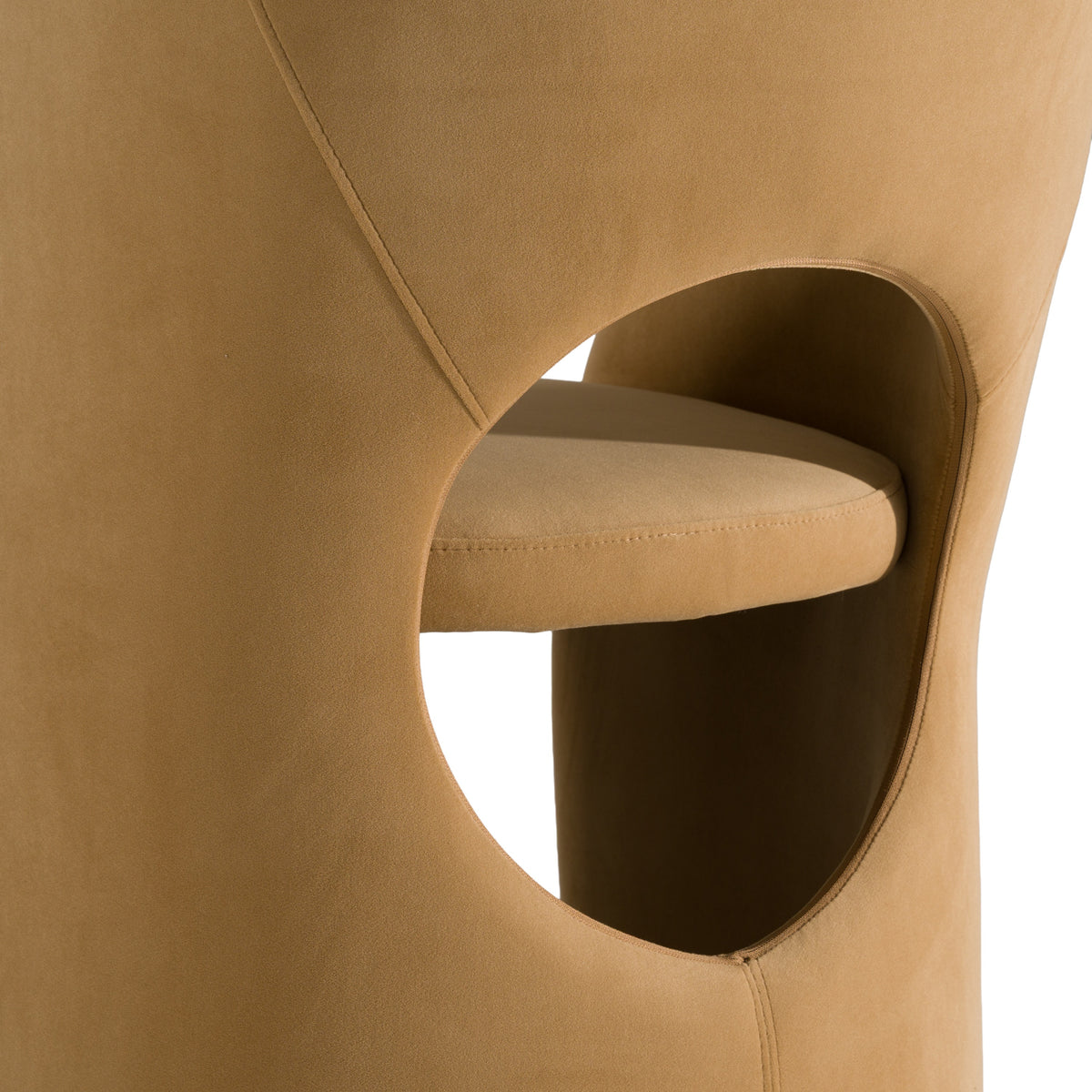 Brea - Modern Tan Fabric Dining Chair by VIG Furniture - View 7