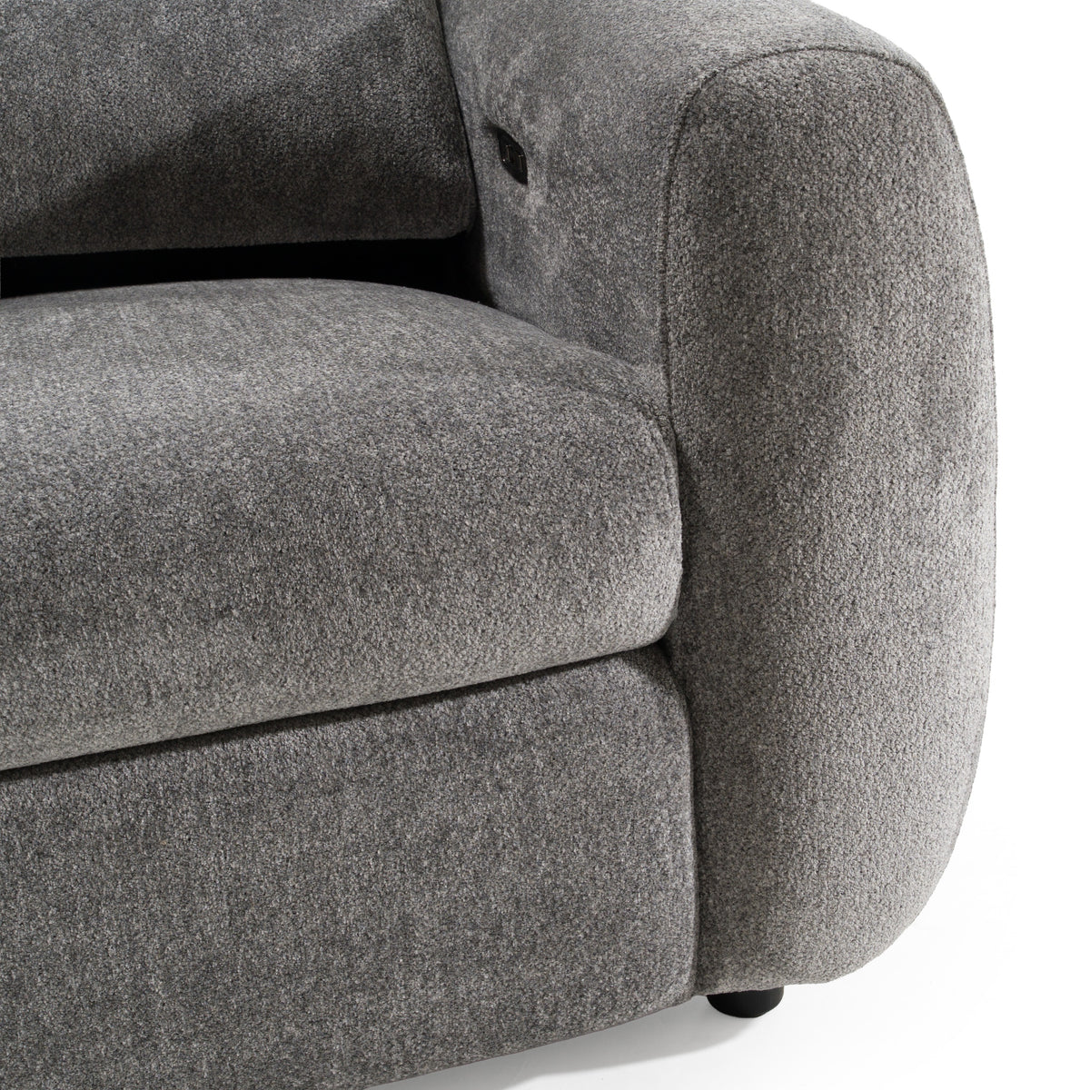 Brevig - Modern Grey Fabric Sofa w/ 2 Recliners by VIG Furniture - View 5