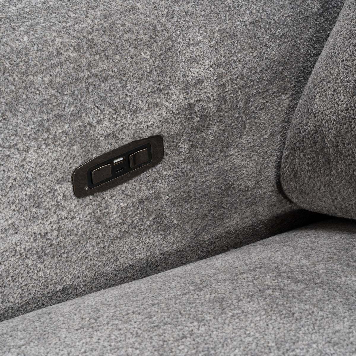 Brevig - Modern Grey Fabric Sofa w/ 2 Recliners by VIG Furniture - View 6