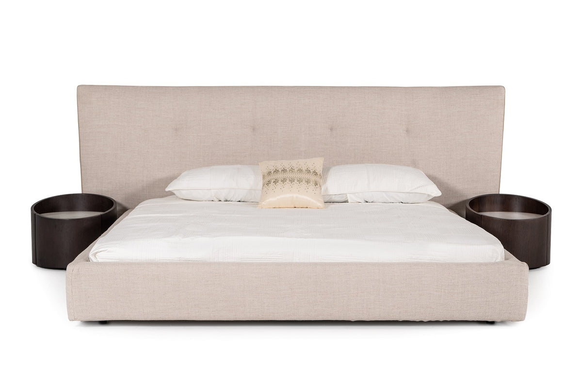Brittany - Modern Beige Fabric Bed by VIG Furniture - View 3