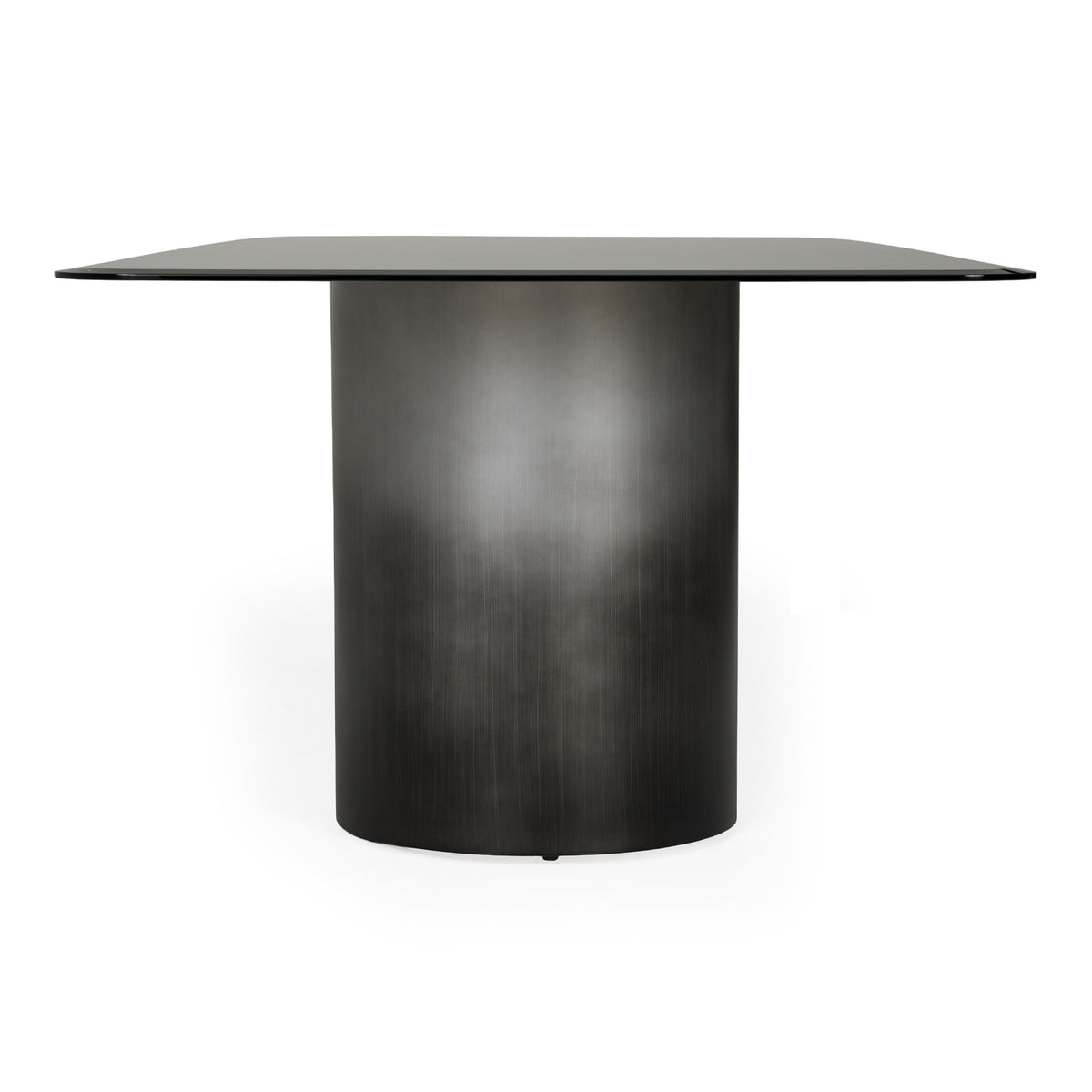 Brompton - Modern Grey Glass + Gun Metal Grey Dining Table by VIG Furniture - View 3