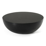 Bronte - Modern Black Concrete Round Coffee Table by VIG Furniture - View 3