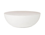 Bronte - Modern White Concrete Round Coffee Table by VIG Furniture - View 1