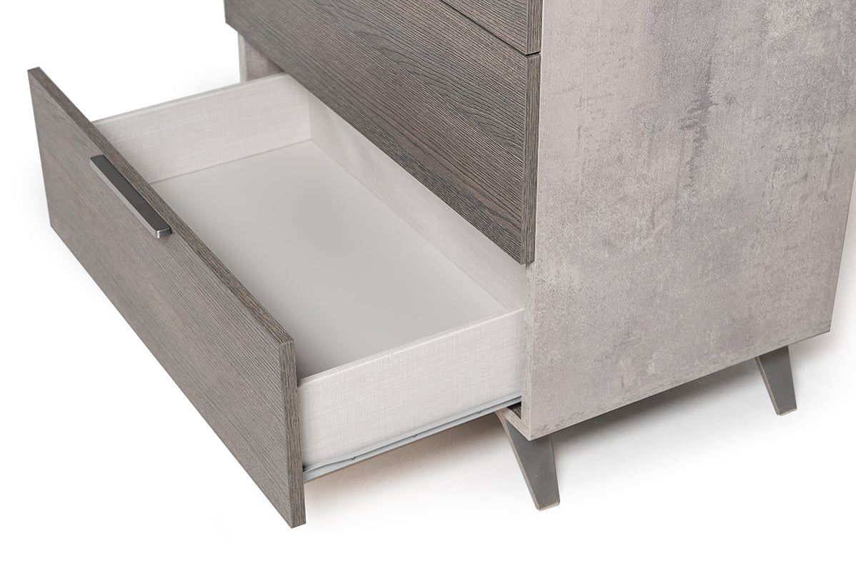 Bronx Italian Modern Faux Concrete & Grey Chest by VIG Furniture - View 2