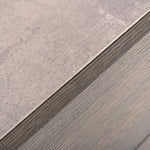 Eastern King Bronx Italian Modern Faux Concrete & Grey Bed + 2 Nightstands Set
