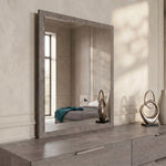 Queen Bronx Italian Modern Faux Concrete & Grey Bedroom Set