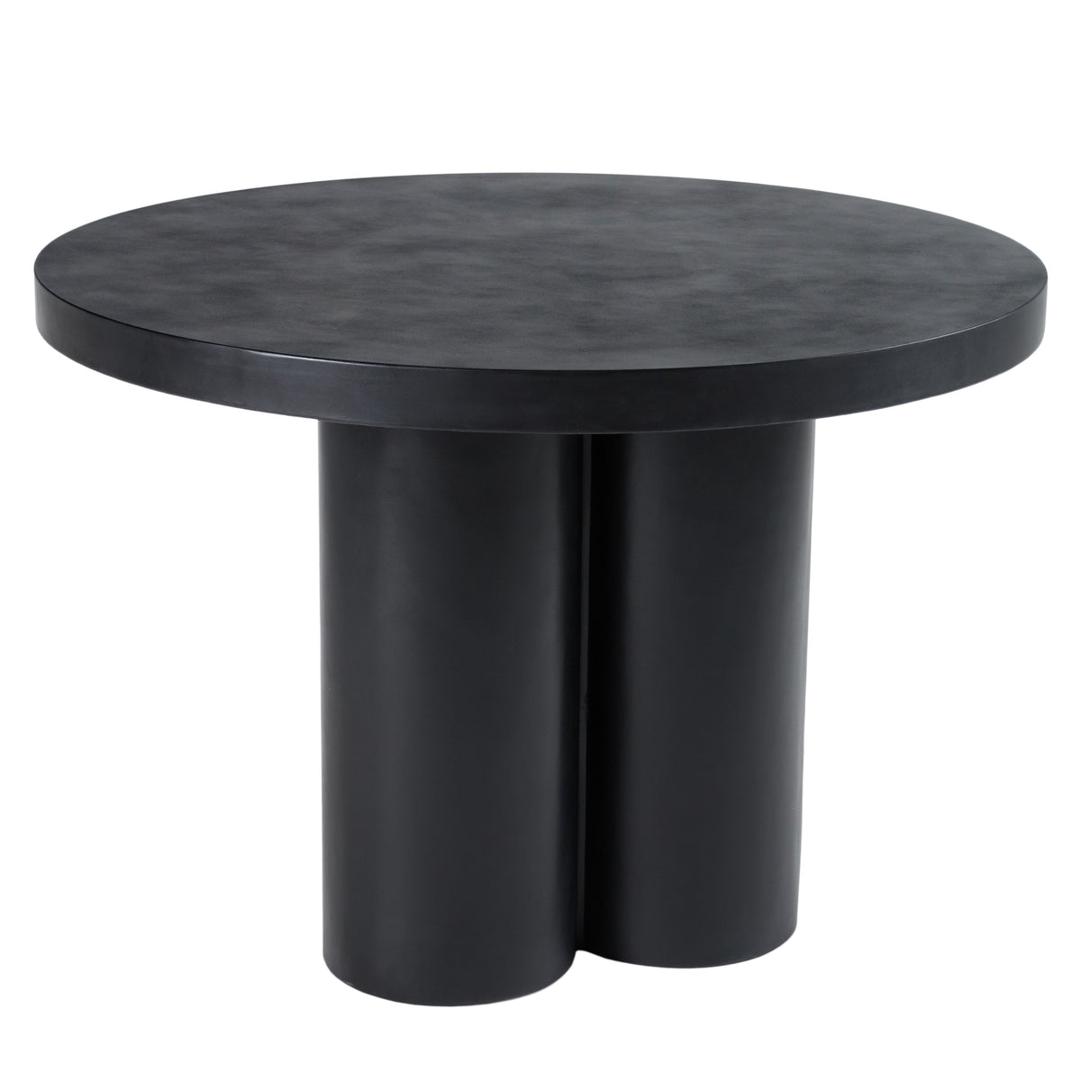Bruni - Modern Black Concrete Round Dining Table by VIG Furniture - View 3