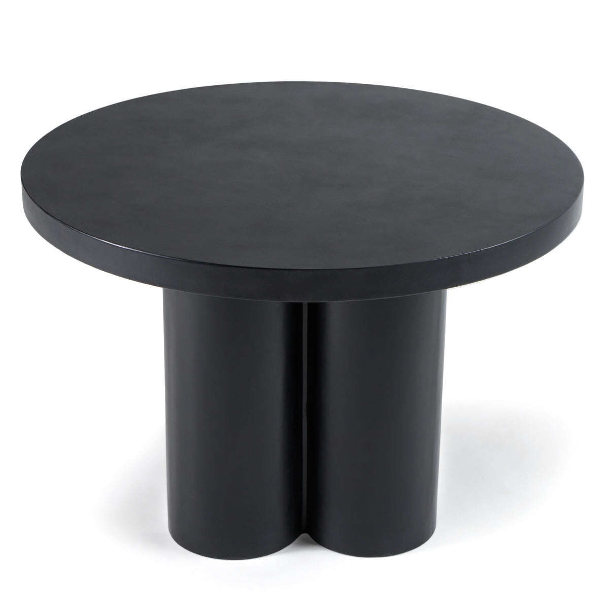 Bruni - Modern Black Concrete Round Dining Table by VIG Furniture - View 4