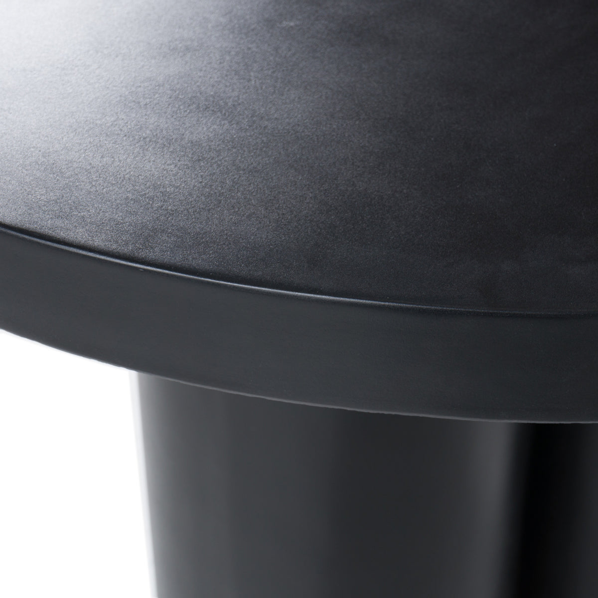 Bruni - Modern Black Concrete Round Dining Table by VIG Furniture - View 5