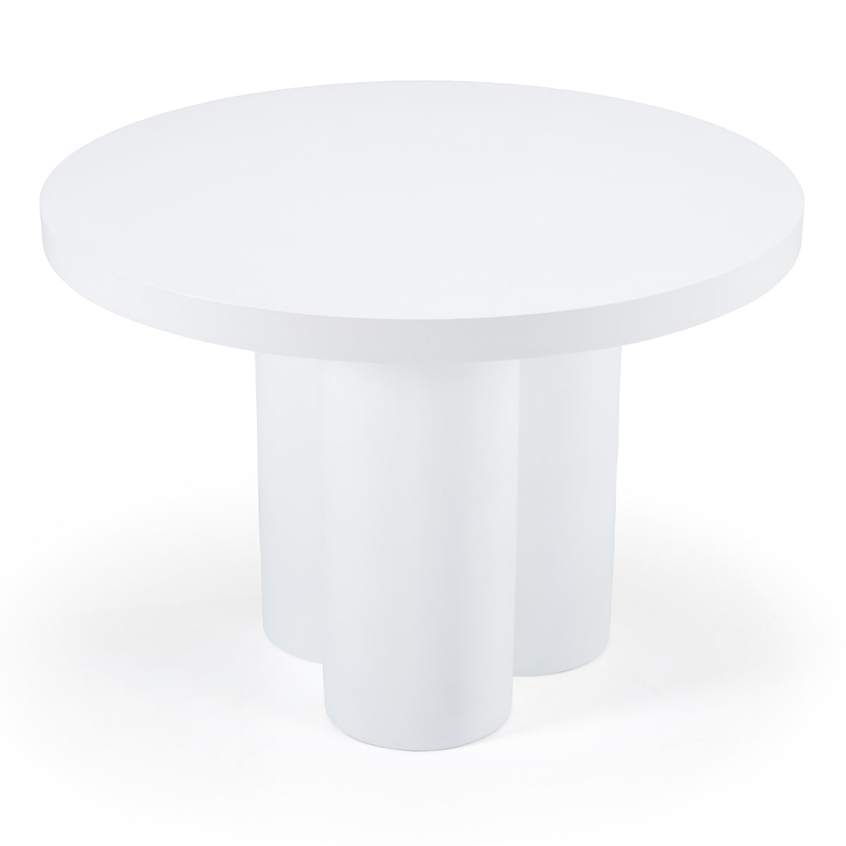 Bruni - Modern White Concrete Round Dining Table by VIG Furniture - View 4