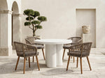 Bruni - Modern White Concrete Round Dining Table by VIG Furniture - View 6
