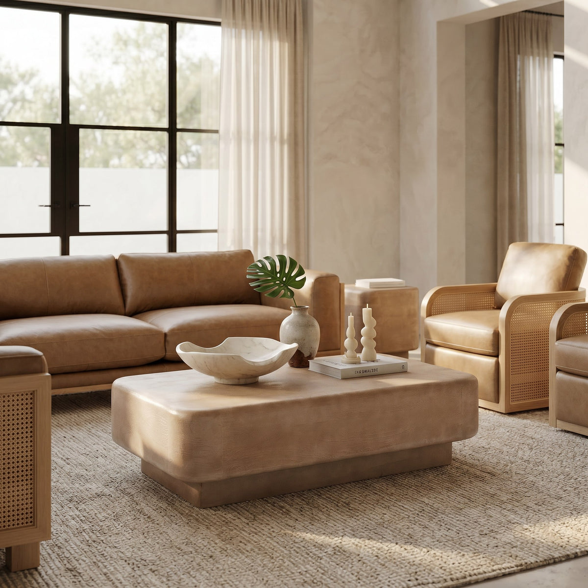 Bruno - Modern Mango Wood Rectangular Coffee Table by VIG Furniture - View 6