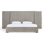 Buckley - Modern Grey & Black Stainless Steel Bed by VIG Furniture - View 1