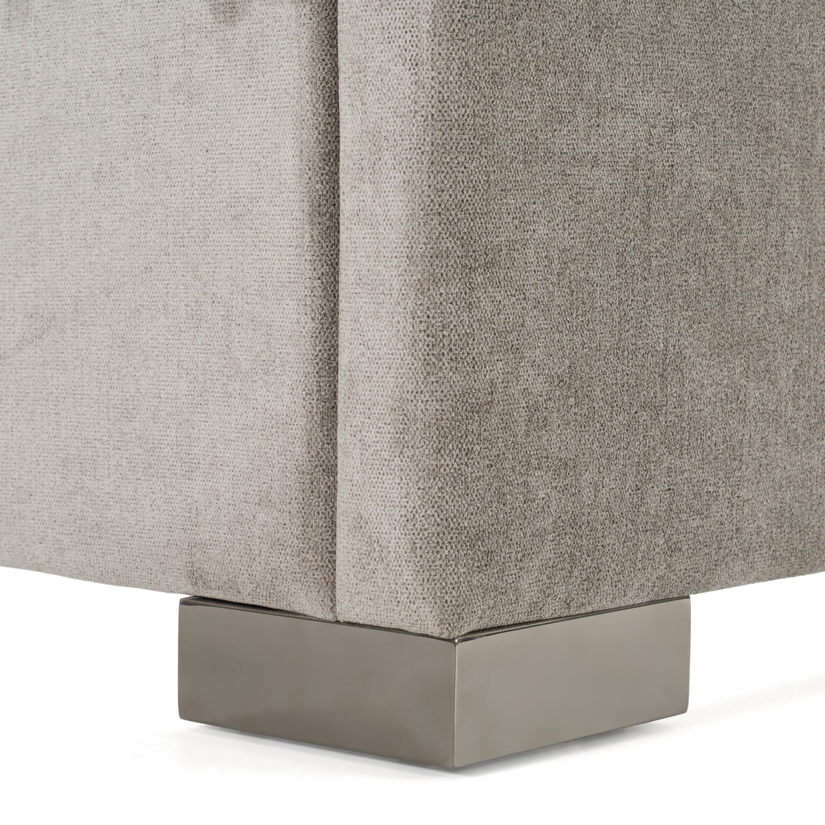 Buckley - Modern Grey & Black Stainless Steel Bed by VIG Furniture - View 4