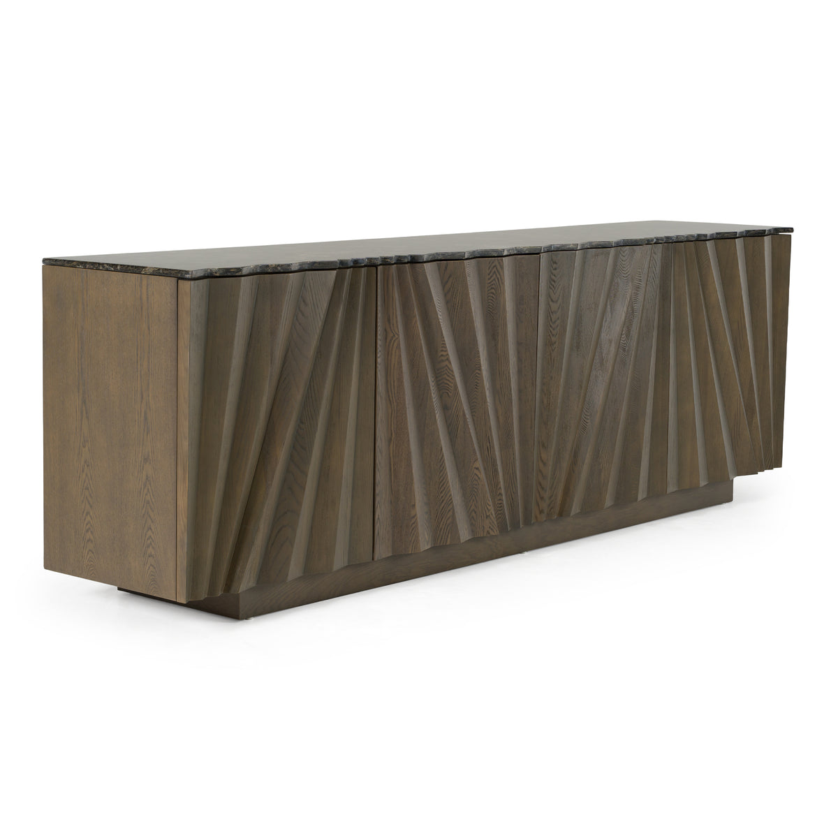 Byer - Modern Grey Ash + Marble Buffet by VIG Furniture - View 2