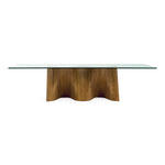 Byer - Modern Glass + Walnut Dining Table by VIG Furniture - View 1