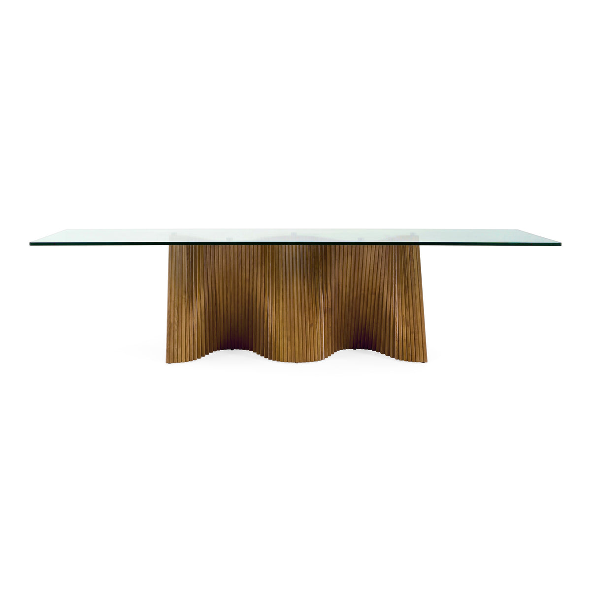 Byer - Modern Glass + Walnut Dining Table by VIG Furniture - View 1