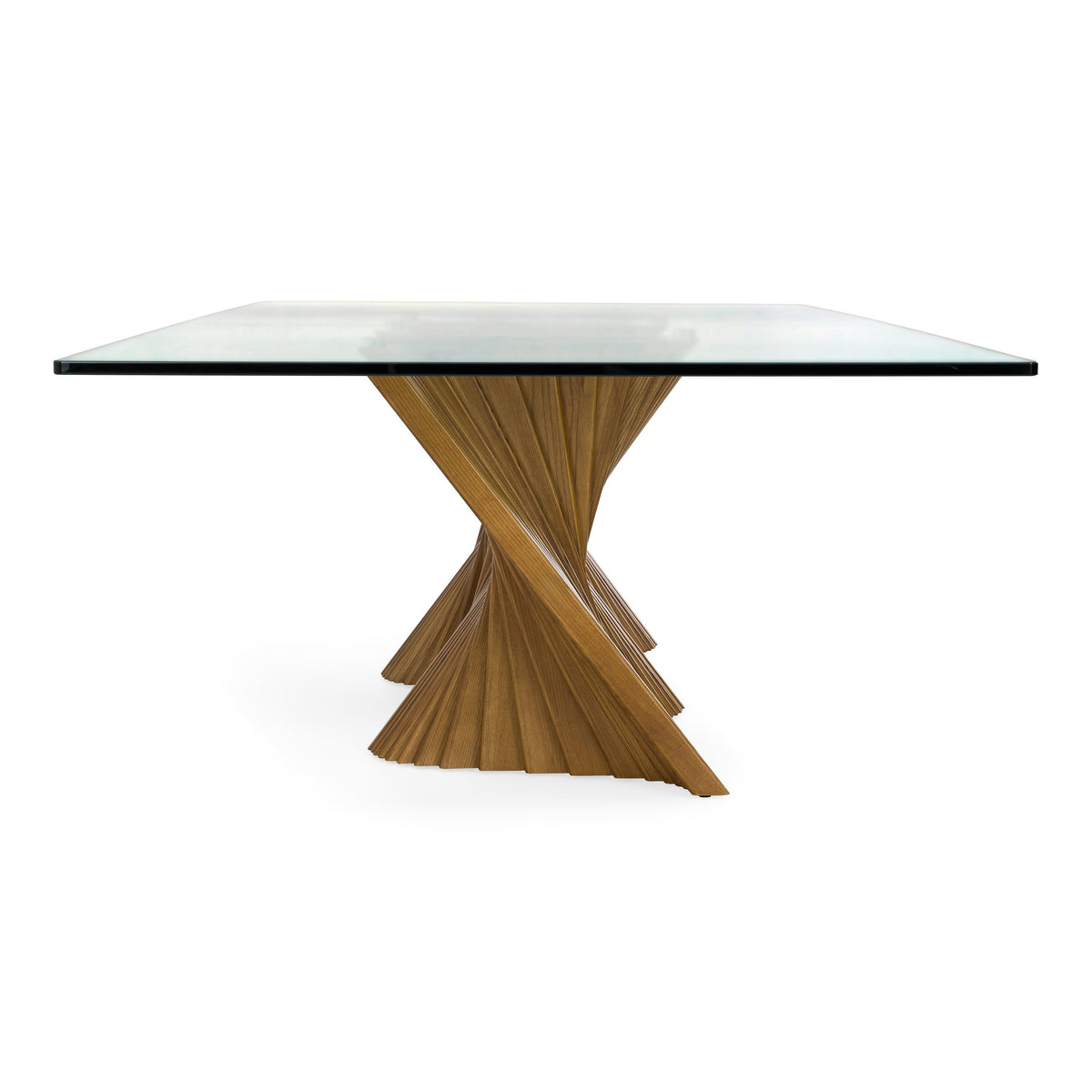 Byer - Modern Glass + Walnut Dining Table by VIG Furniture - View 3