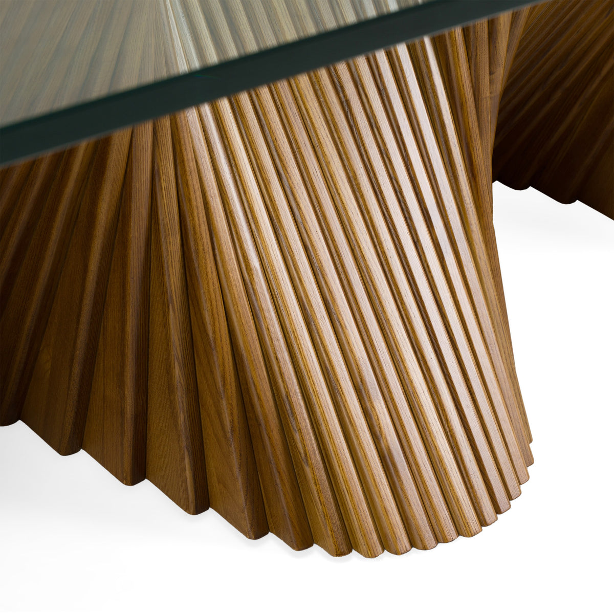 Byer - Modern Glass + Walnut Dining Table by VIG Furniture - View 5