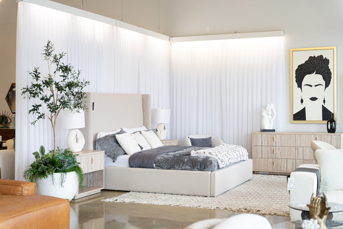 Byrne - Modern Beige Fabric Bed by VIG Furniture - View 15
