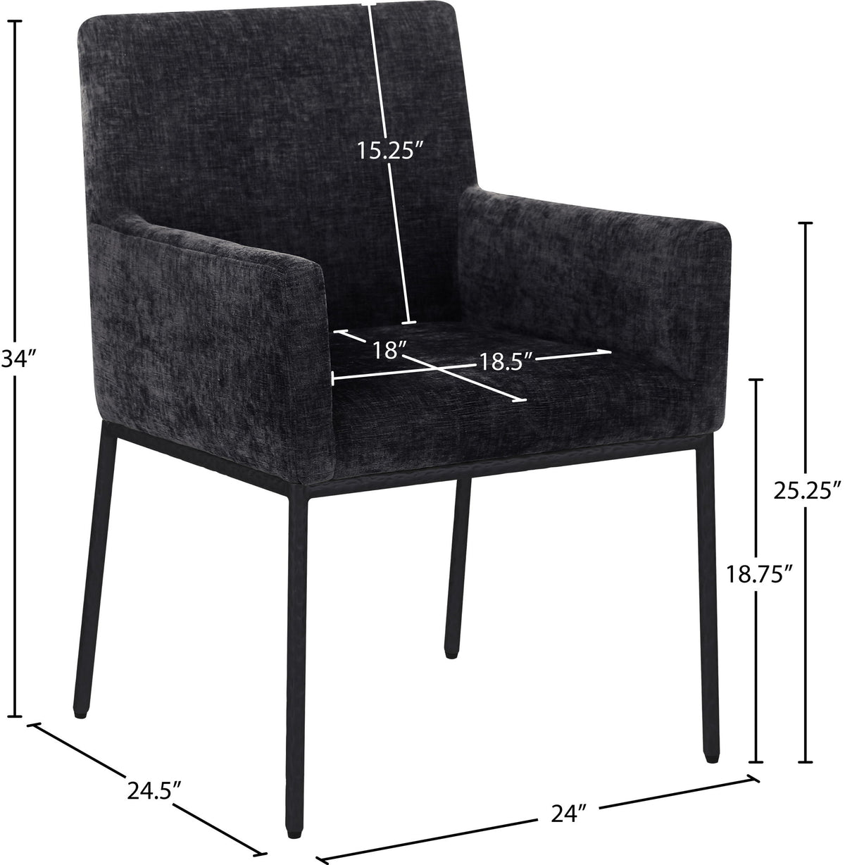Reeves - Dining Chair With Black Legs (Set of 2)