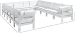 Nizuc - Outdoor Patio 12 Piece Modular Sectional With White Frame