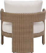 Sandbay - Olefin Water Resistant Fabric And Wicker Outdoor Patio Accent Chair